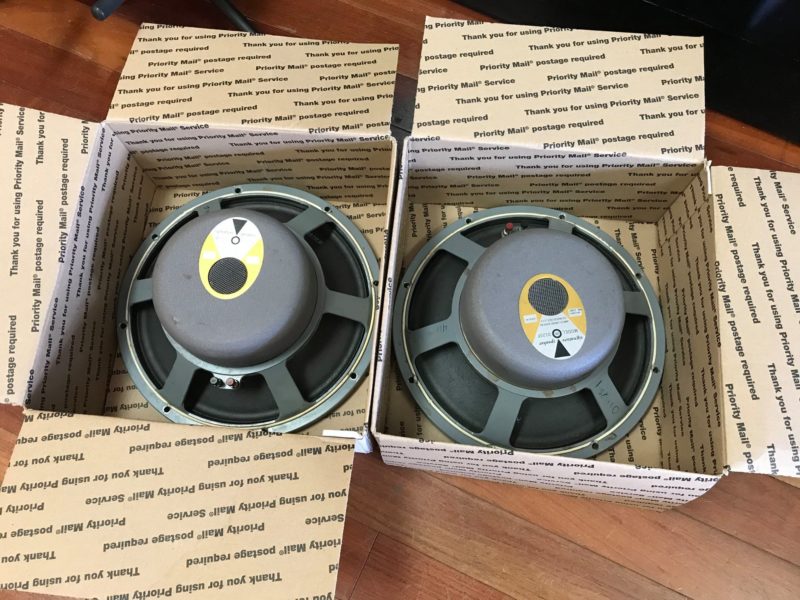 60s JBL Fender 12 inch 8 ohm speakers Jimmy's Vintage Music