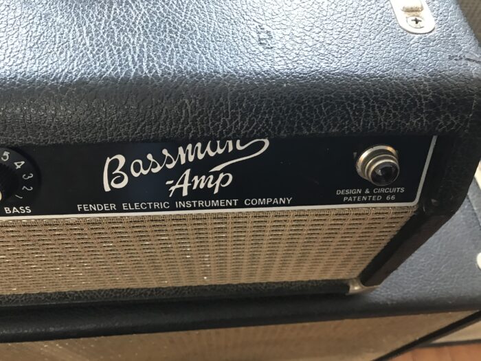 1965 Fender Electric Bassman head and cab all original