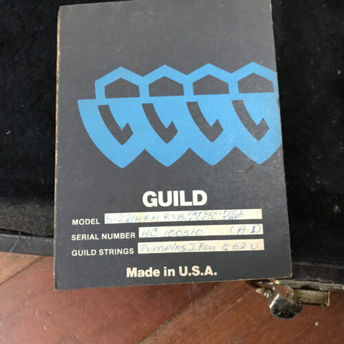 1985 Guild USA S281 RFM super rare