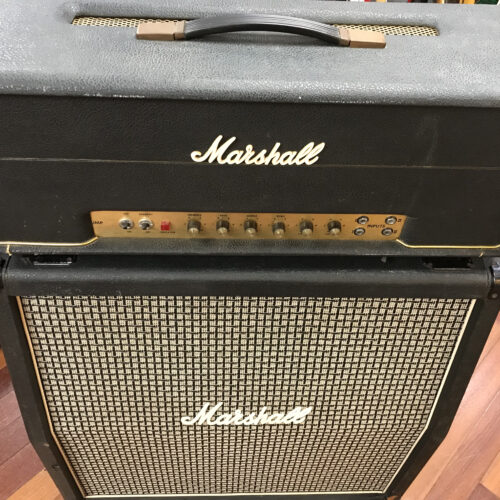 1974 Marshall JMP MK II Superlead 100 watt head and 4×12 cab