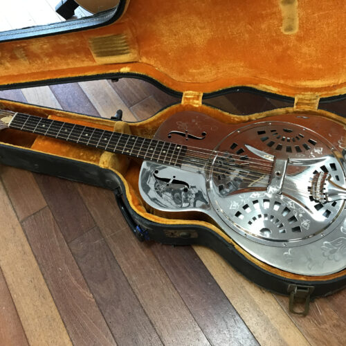 Early 70s Dobro Metal body The Rose model 36 round neck