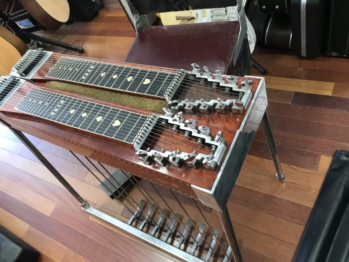 Sho Bud Super Pro duel neck pedal steel with Sho Bud stool and case