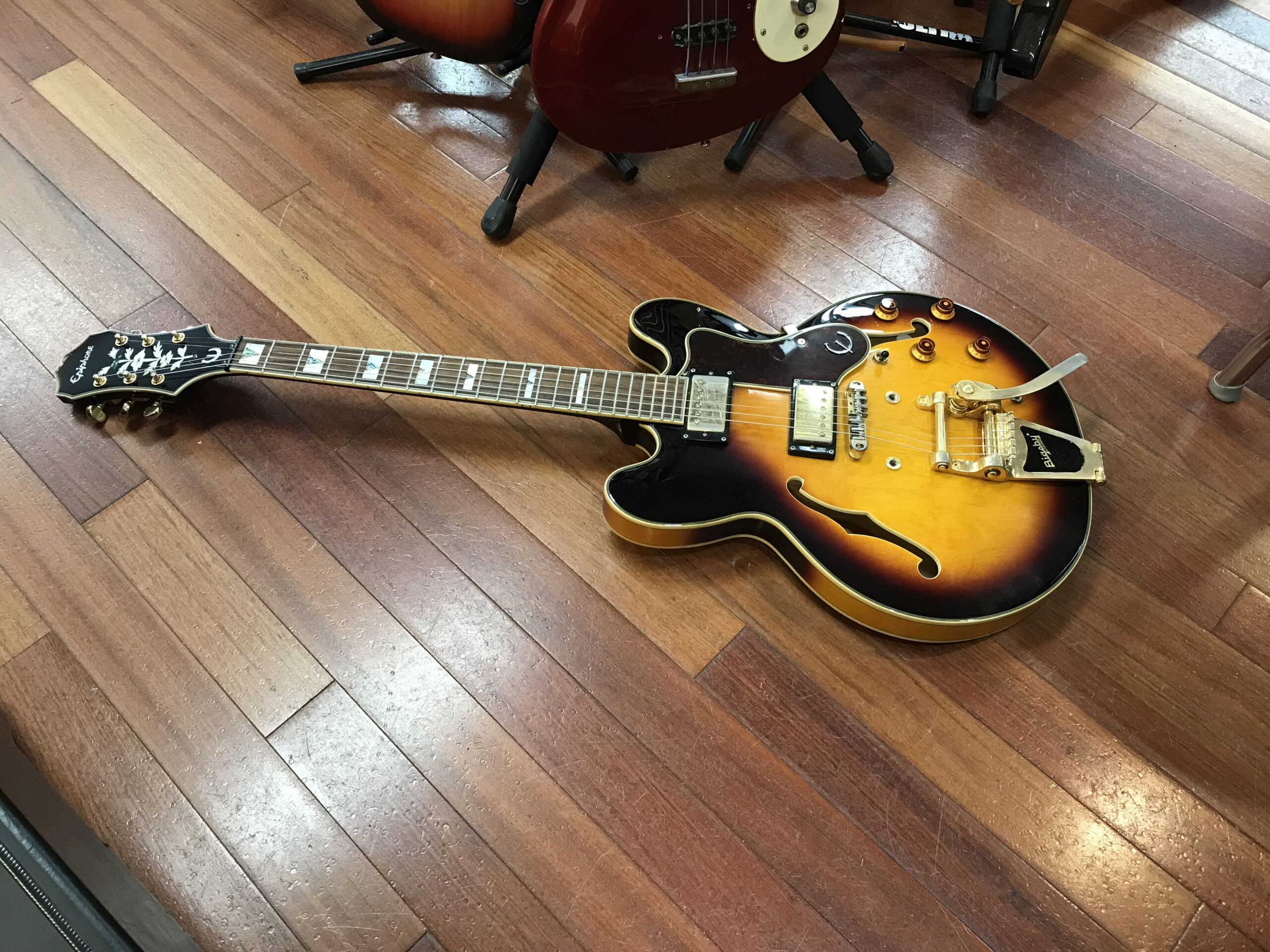 Epiphone Sheraton with added Bigsby